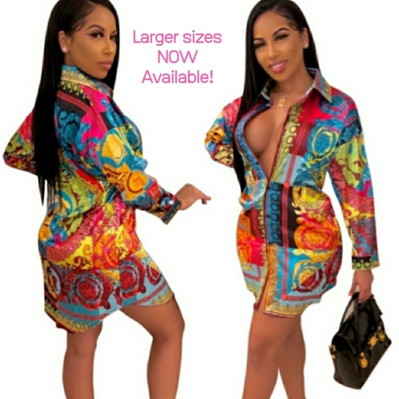 Colorful shirt dress - Picture 2 of 7